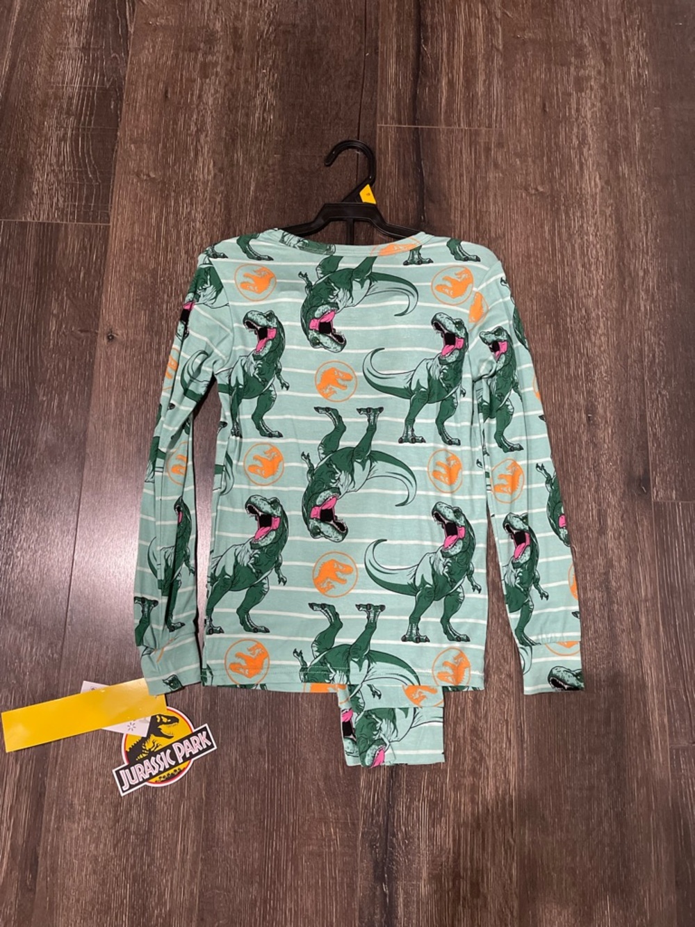 Jurassic Park Green Dinosaur Kids Pajama Set